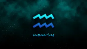 Aquarius Zodiac Symbol Wallpaper