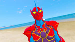 Arachnid Creeping On A Branch In A Tropical Forest Wallpaper