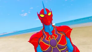 Arachnid Creeping On A Branch In A Tropical Forest Wallpaper