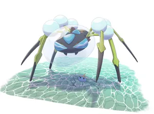 Araquanid On Sea Floor Wallpaper