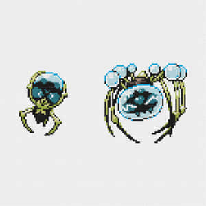 Araquanid Pixel Art Wallpaper