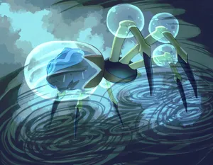 Araquanid Walking On Water Wallpaper