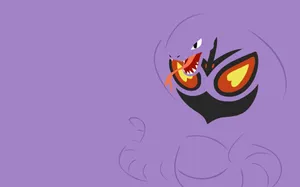 Arbok Blending In The Purple Background Wallpaper