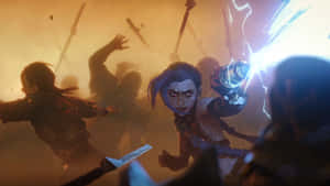 Arcane Season 2 Action Scene Wallpaper