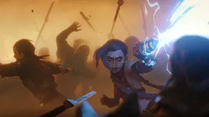 Arcane Season 2 Action Scene Wallpaper