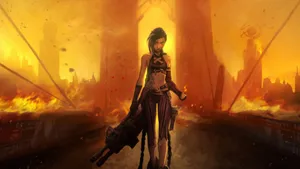 Arcane Season 2 Vi In Action Wallpaper