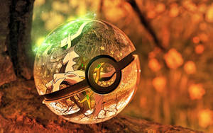 Arceus In Glass Poke Ball Wallpaper