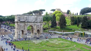 Arch Of Constantine Aerial Photo Wallpaper