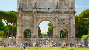 Arch Of Constantine Front View Wallpaper