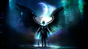Archangel Michael Dark Wings Wallpaper
