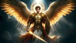 Archangel Michael Divine Protector Wallpaper