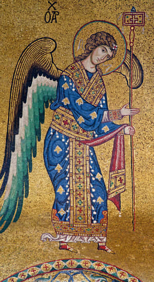 Archangel Michael Mosaic Wallpaper