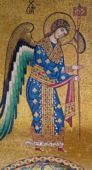 Archangel Michael Mosaic Wallpaper