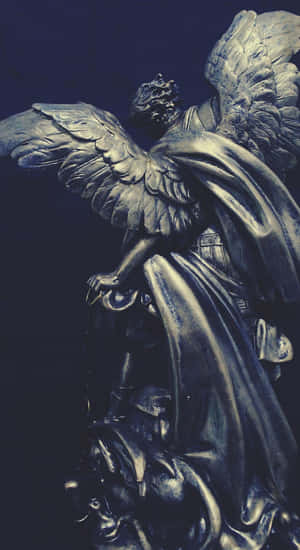 Archangel Michael Statue Wallpaper