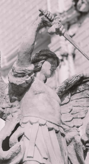 Archangel Michael Statue Wallpaper