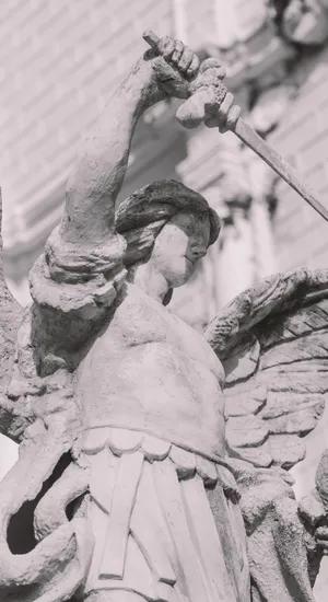 Archangel Michael Statue Wallpaper