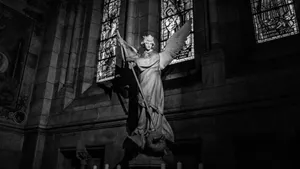 Archangel Michael Statue Wallpaper