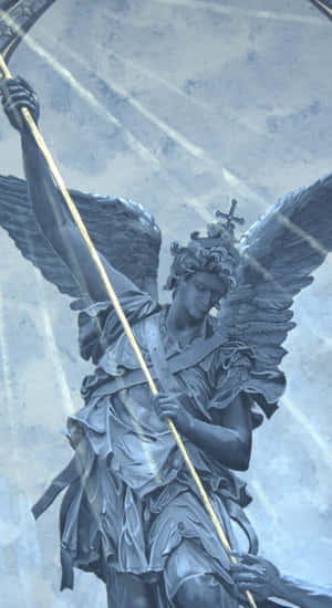 Archangel Michael Statue Wallpaper