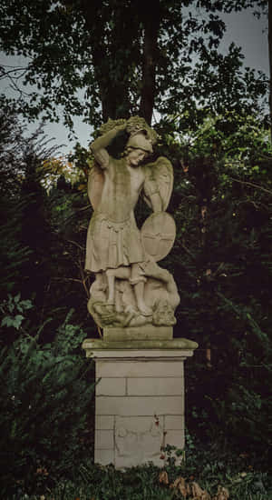 Archangel Michael Statue Wallpaper