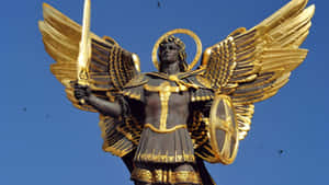 Archangel Michael Statue Wallpaper