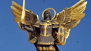 Archangel Michael Statue Wallpaper