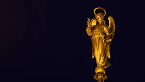 Archangel Michael Statue Wallpaper