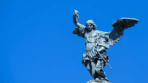 Archangel Michael Statue Wallpaper