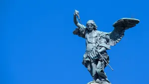 Archangel Michael Statue Wallpaper
