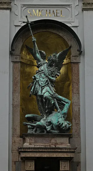 Archangel Michael Statue Wallpaper