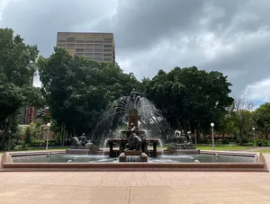 Archibald Fountain Hyde Park Sydney Wallpaper