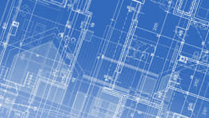 Architectural Blueprint Design Drawing Wallpaper