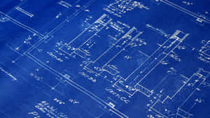 Architectural Blueprint Detail Wallpaper