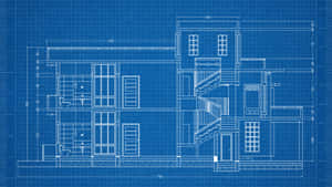 Architectural Blueprint Residential Design Wallpaper