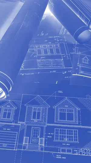 Architectural Blueprint Rollsand Plans Wallpaper