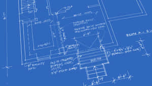 Architectural Blueprint Sketch Wallpaper