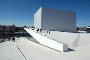 Architecture Of Oslo Opera House Wallpaper