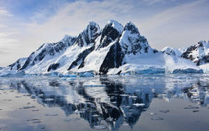 Arctic Mountain Covered In Snow Wallpaper