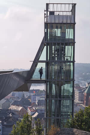 Arendal Town Viewpoint Tower Wallpaper