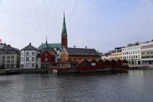 Arendal Waterfrontand Architecture Wallpaper