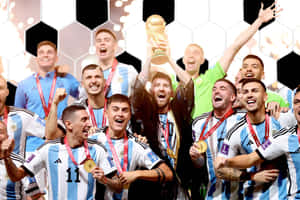 Argentina World Cup Victory Celebration Wallpaper