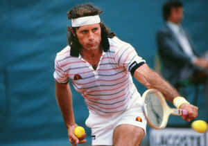 Argentine Tennis Player Guillermo Vilas At 1980 Us Open Wallpaper