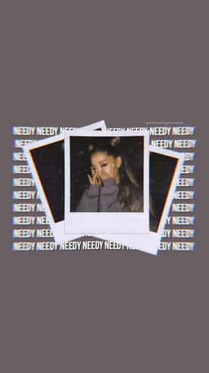 Ariana Grande Aesthetic Polaroids Wallpaper