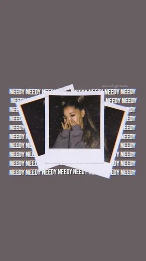 Ariana Grande Aesthetic Polaroids Wallpaper
