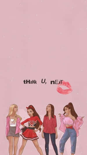 Ariana Grande Thank U Next Illustration Wallpaper