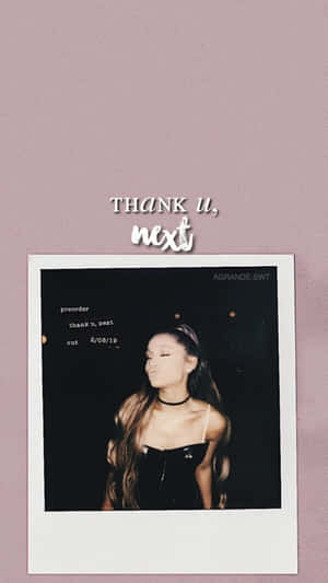 Ariana Grande Thank U Next Promo Wallpaper