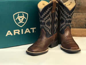 Ariat Cowboy Bootsand Box Wallpaper