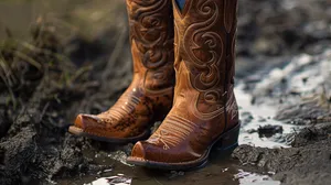 Ariat Cowboy Bootsin Mud Wallpaper