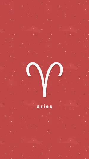 Aries Iphone Red Background Wallpaper