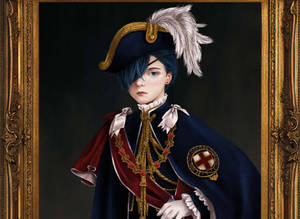 Aristocratic Elegance - Ciel Phantomhive From Black Butler Wallpaper