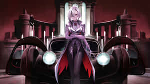 Arlecchino Character Art Wallpaper